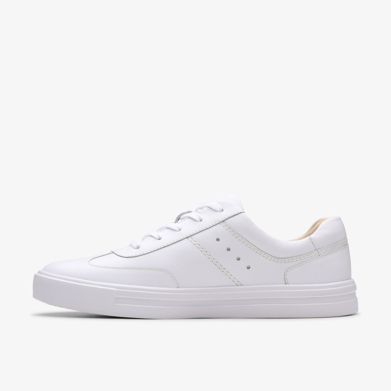 Makea Court White Leather Clarks Women