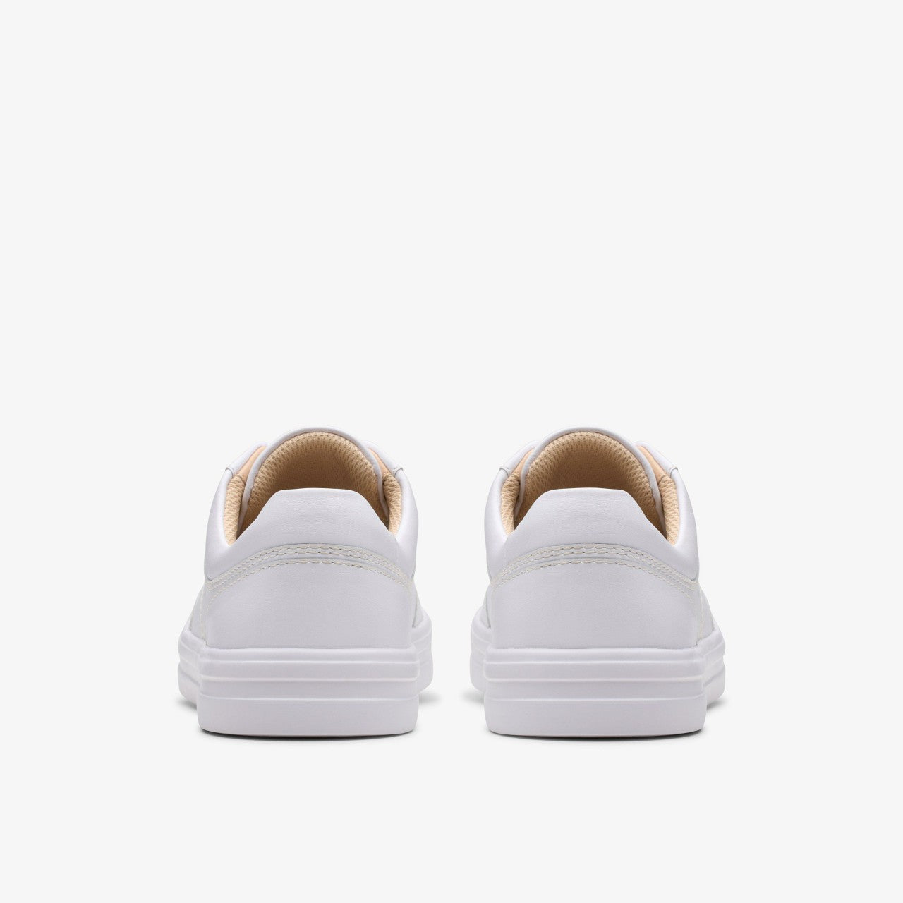 Makea Court White Leather Clarks Women