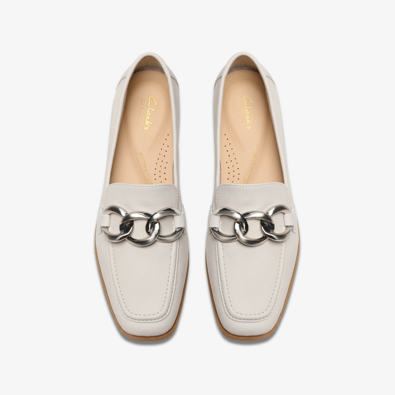 Sarafyna Iris Off White Leather Clarks Women