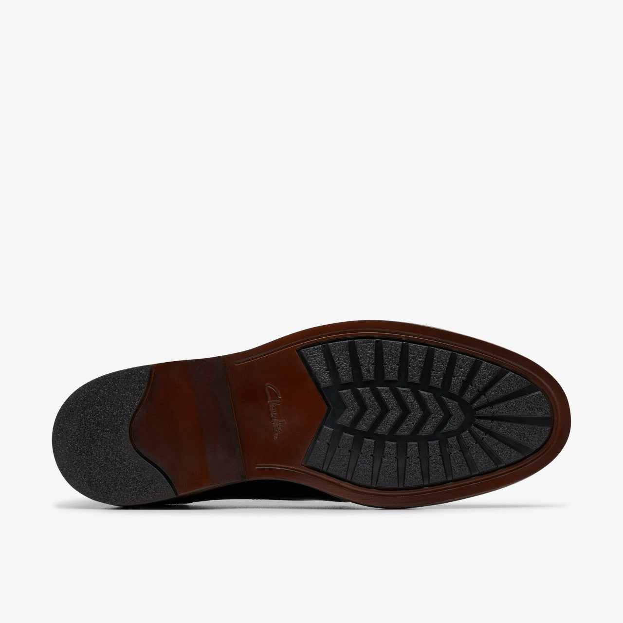 Aldwin Lace Black Leather Clarks Men