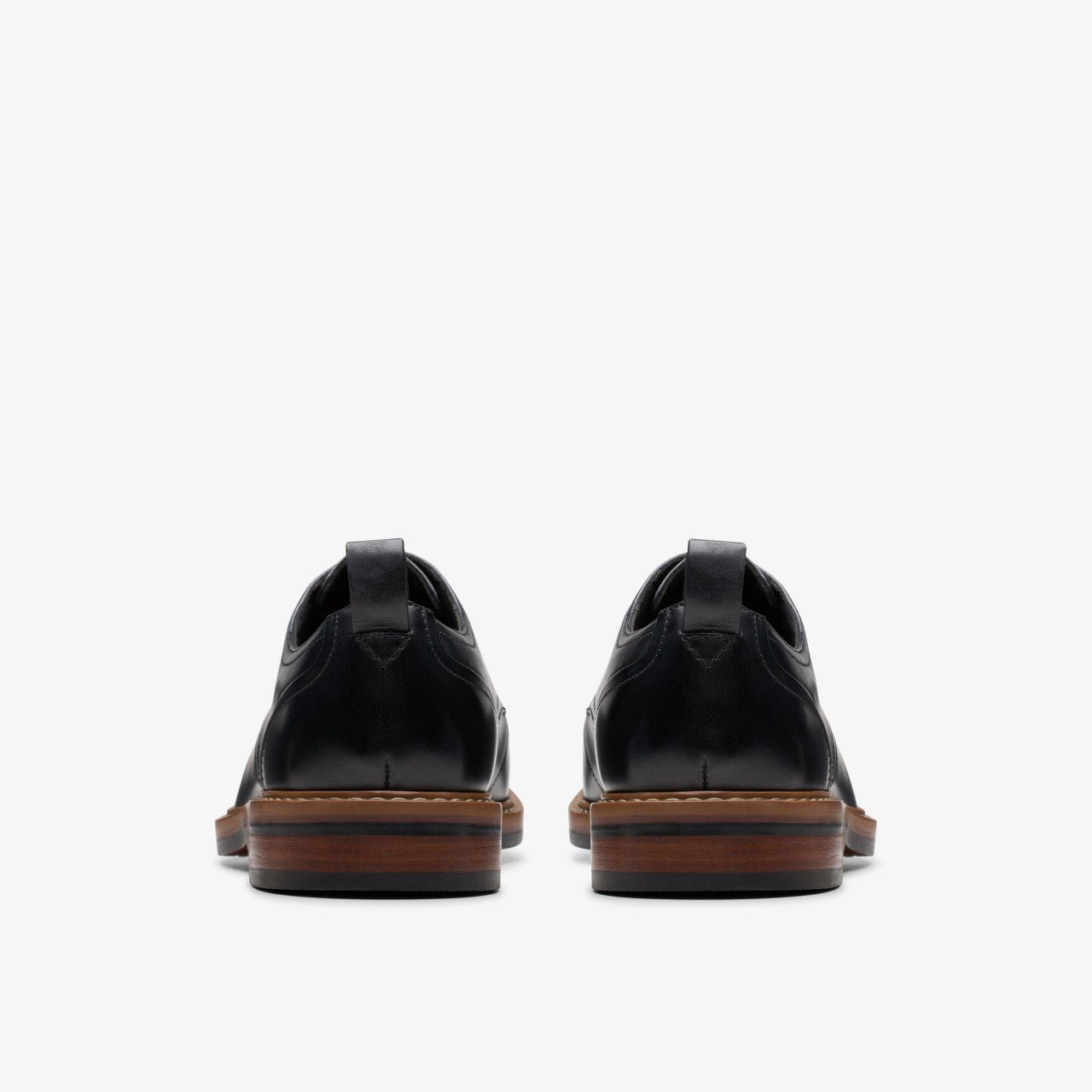 Aldwin Lace Black Leather Clarks Men