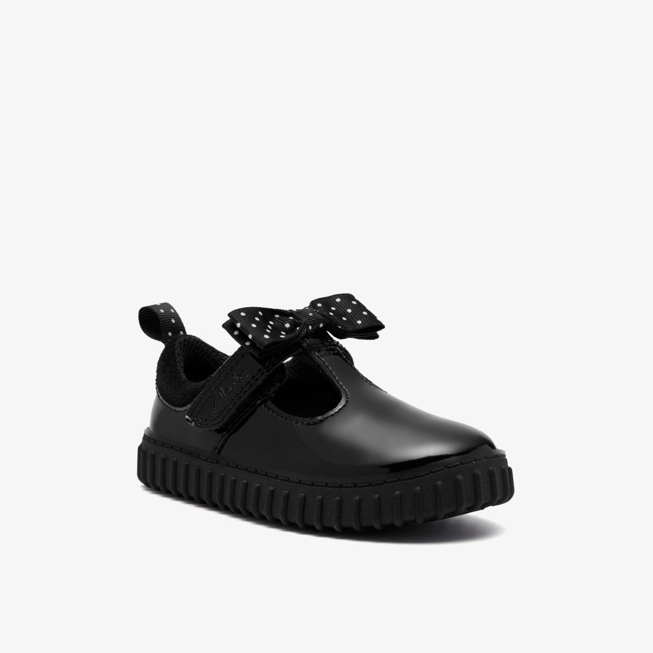 Cove Bow Toddler Black Patent Clarks Kids