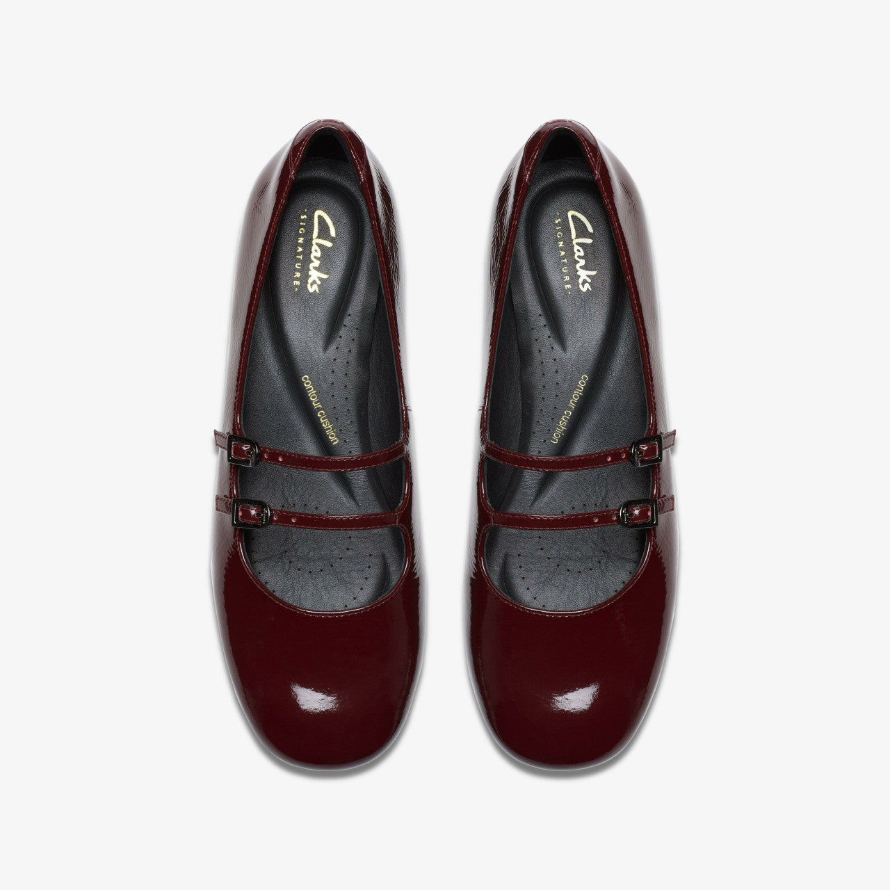 Daiss 30 Shine Burgundy Patent Clarks Women