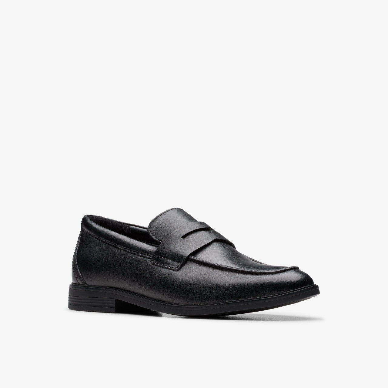 Jonwin Craft Youth Black Leather Clarks Kids
