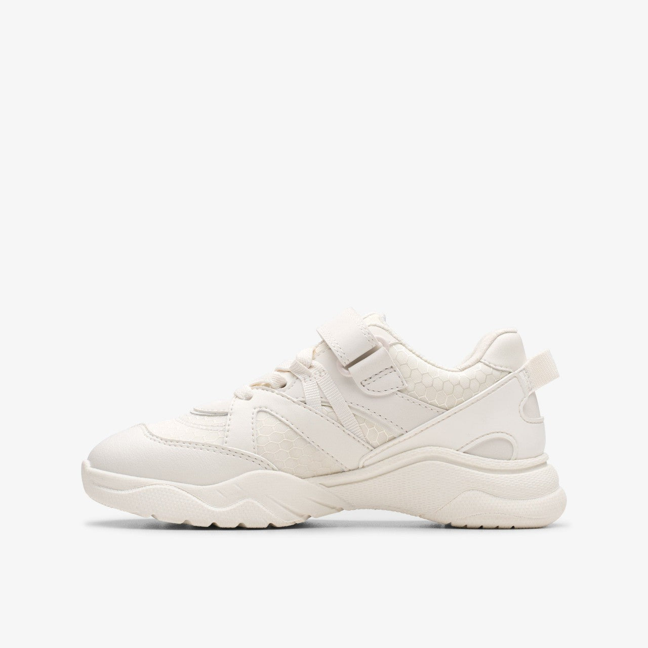 Feather Pace Kid White Clarks Kids