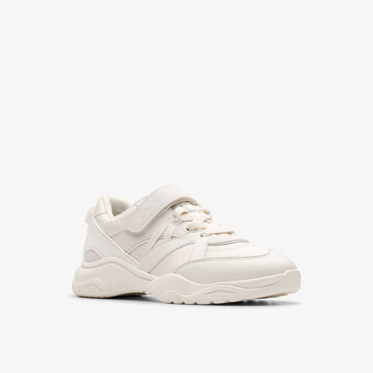 Feather Pace Kid White Clarks Kids