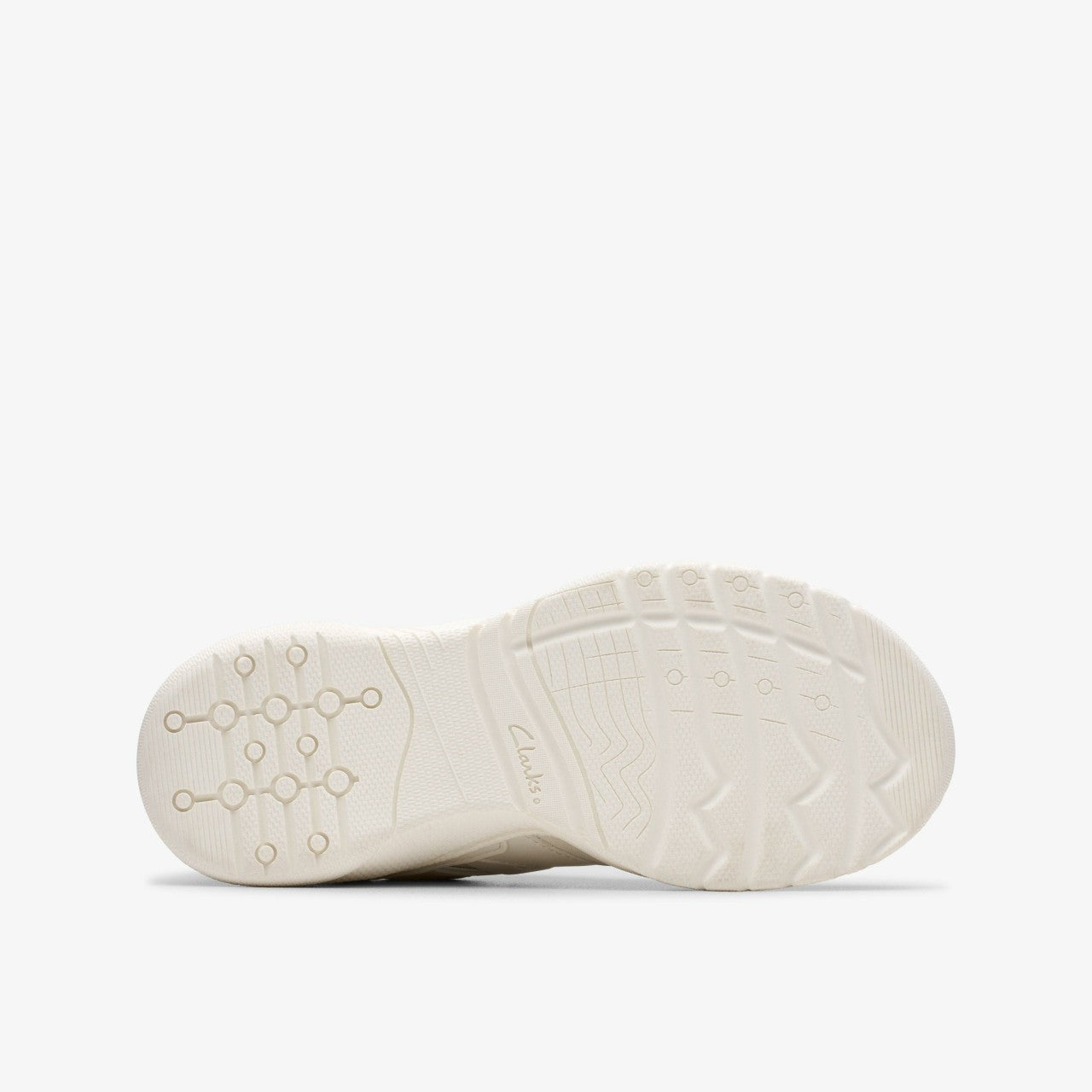 Feather Pace Older White Clarks Kids