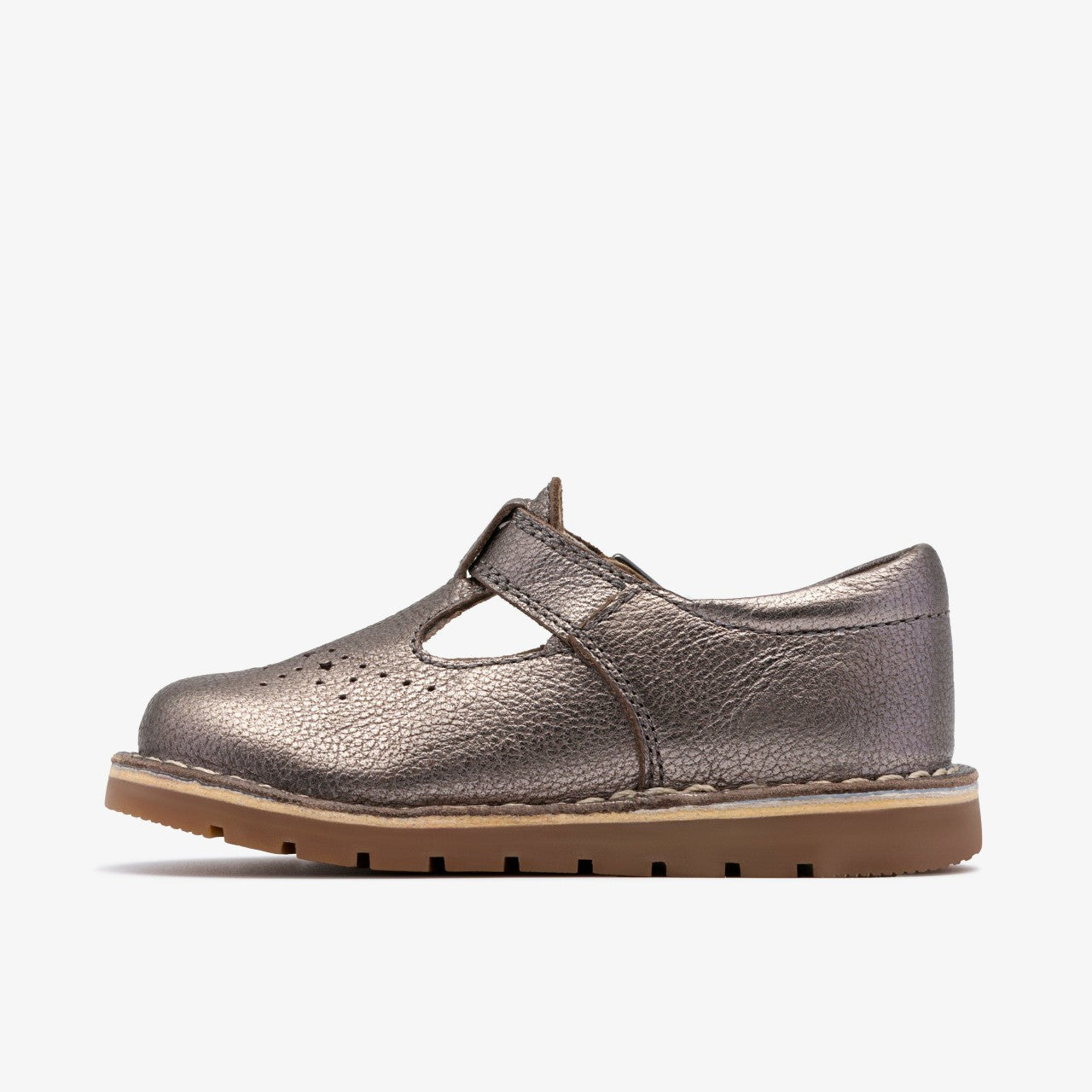 Joyful Skip Toddler Pewter Clarks Kids