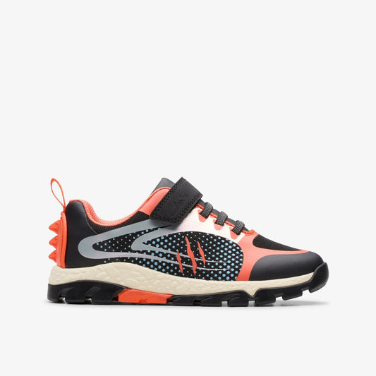 Steggy 2 Fly Kid Black/Orange Clarks Kids