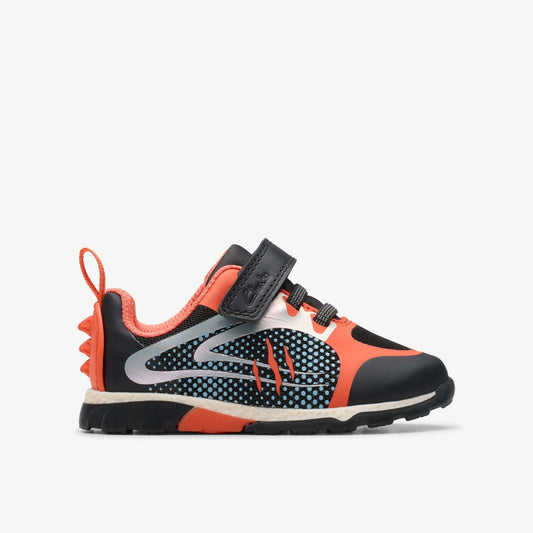 Steggy 2 Fly Toddler Black/Orange Clarks Kids