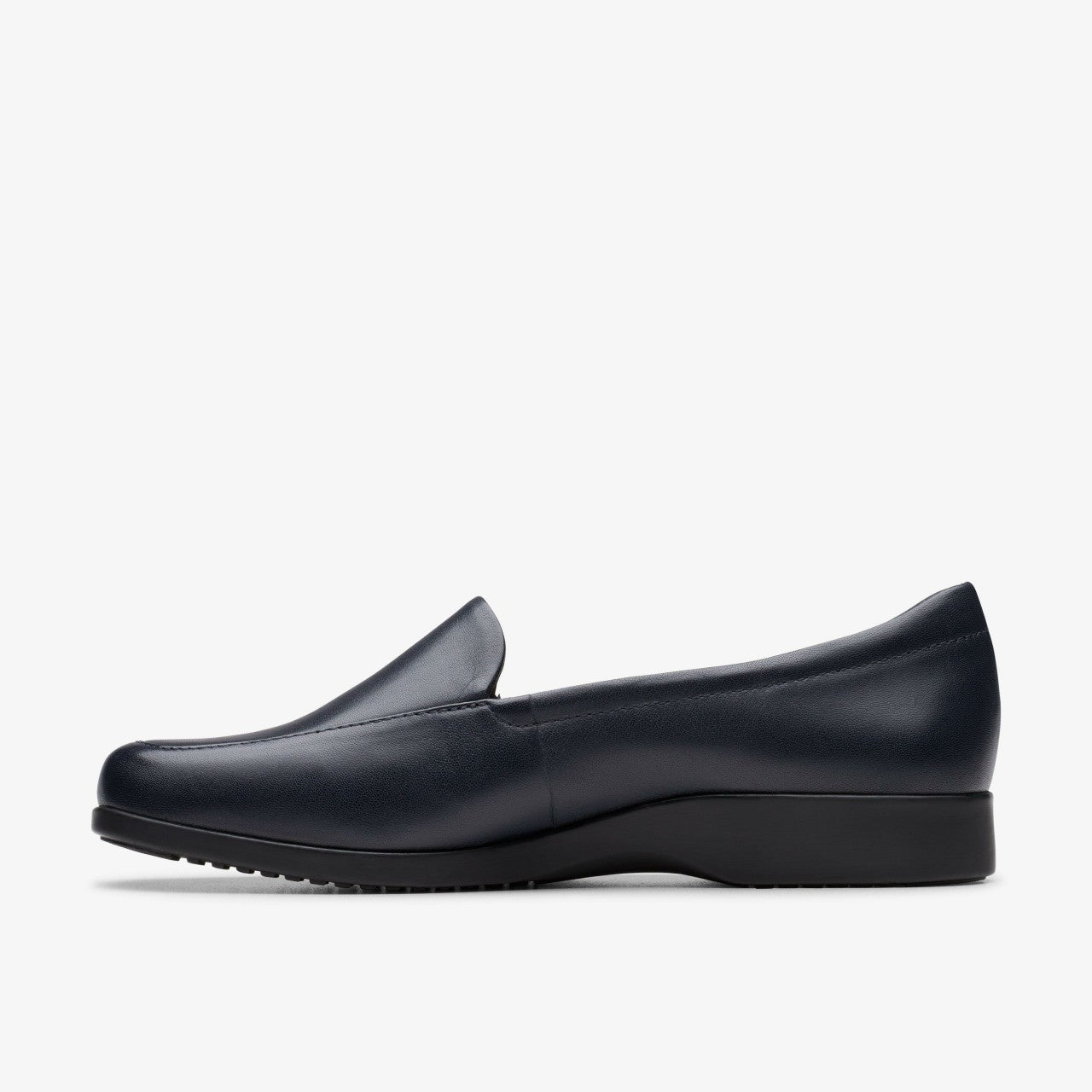Georgia Loafer Navy Leather Clarks Women