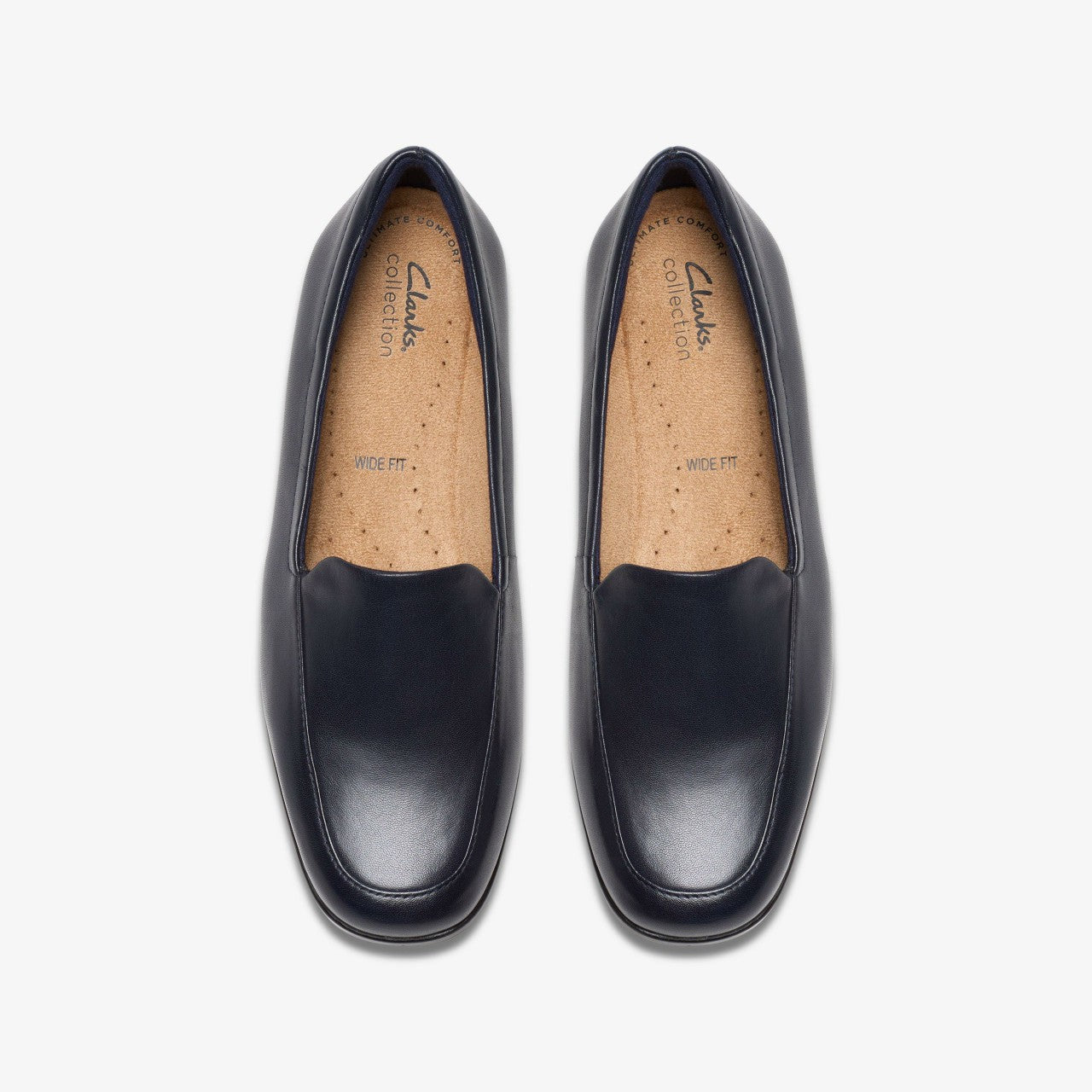 Georgia Loafer Navy Leather Clarks Women