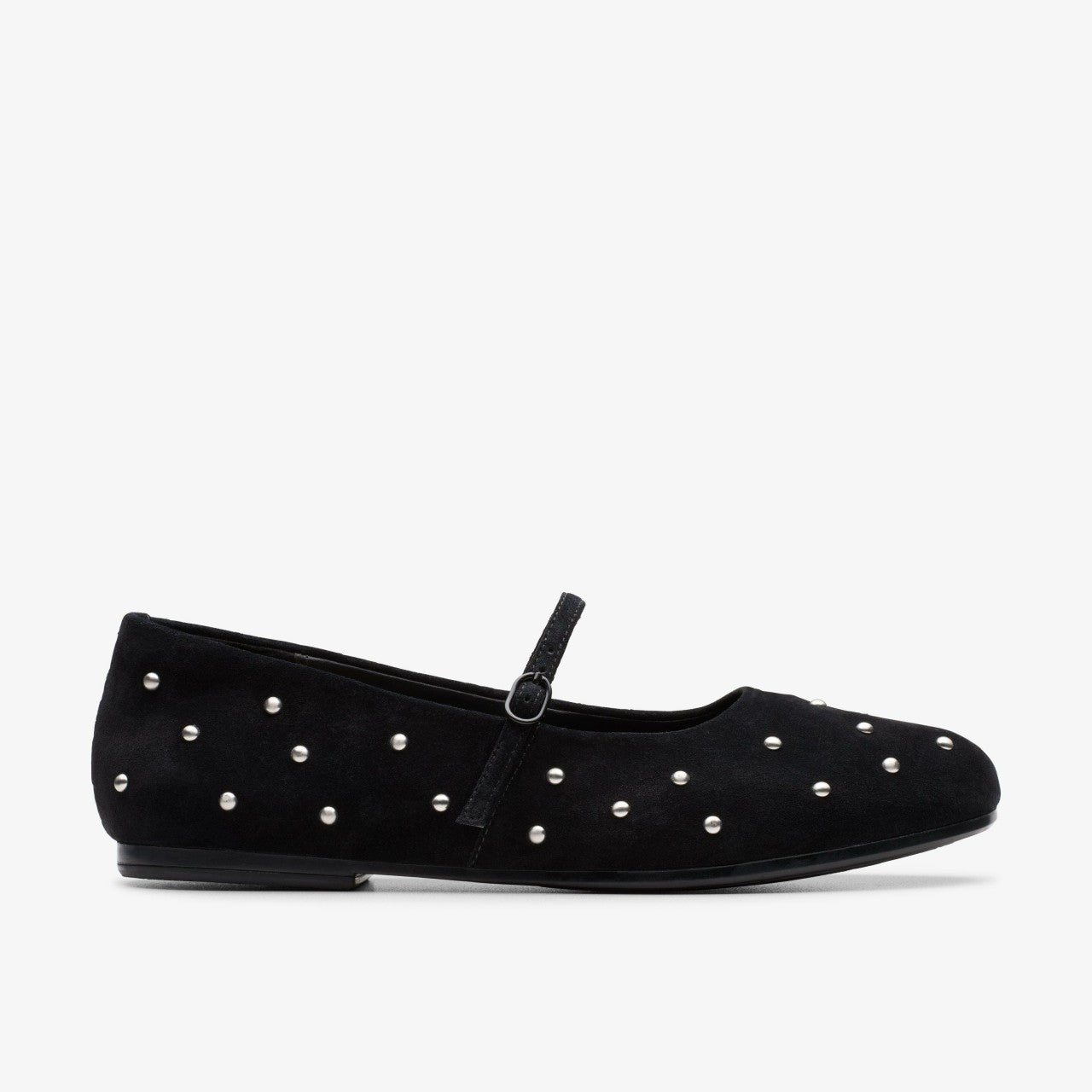 Livia Stud Black Suede Clarks Women