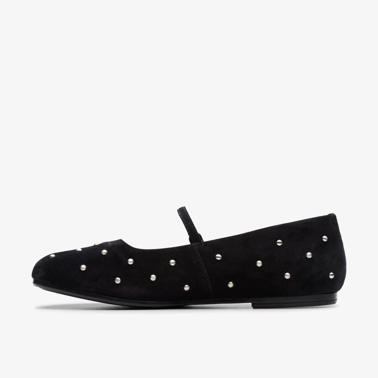 Livia Stud Black Suede Clarks Women