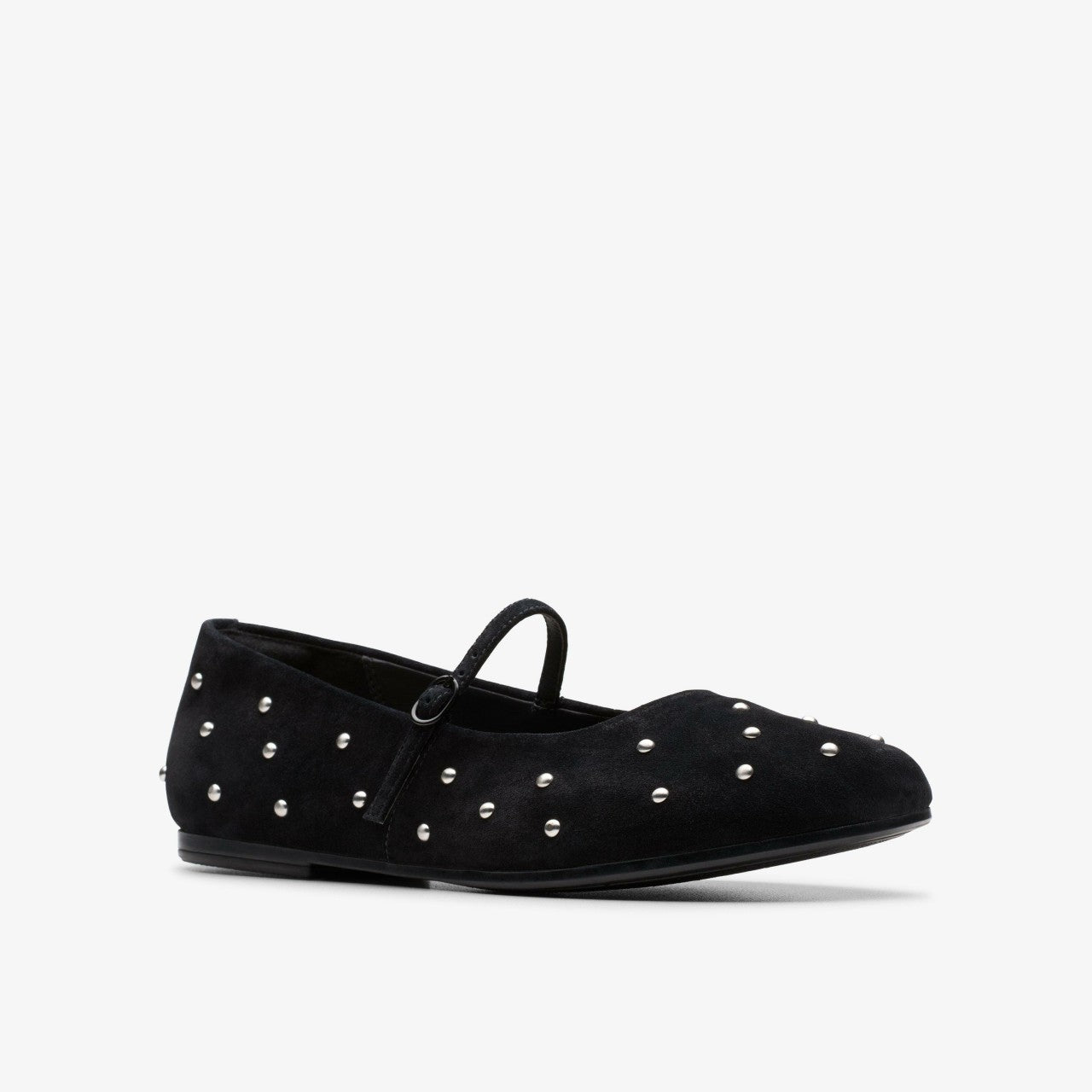 Livia Stud Black Suede Clarks Women