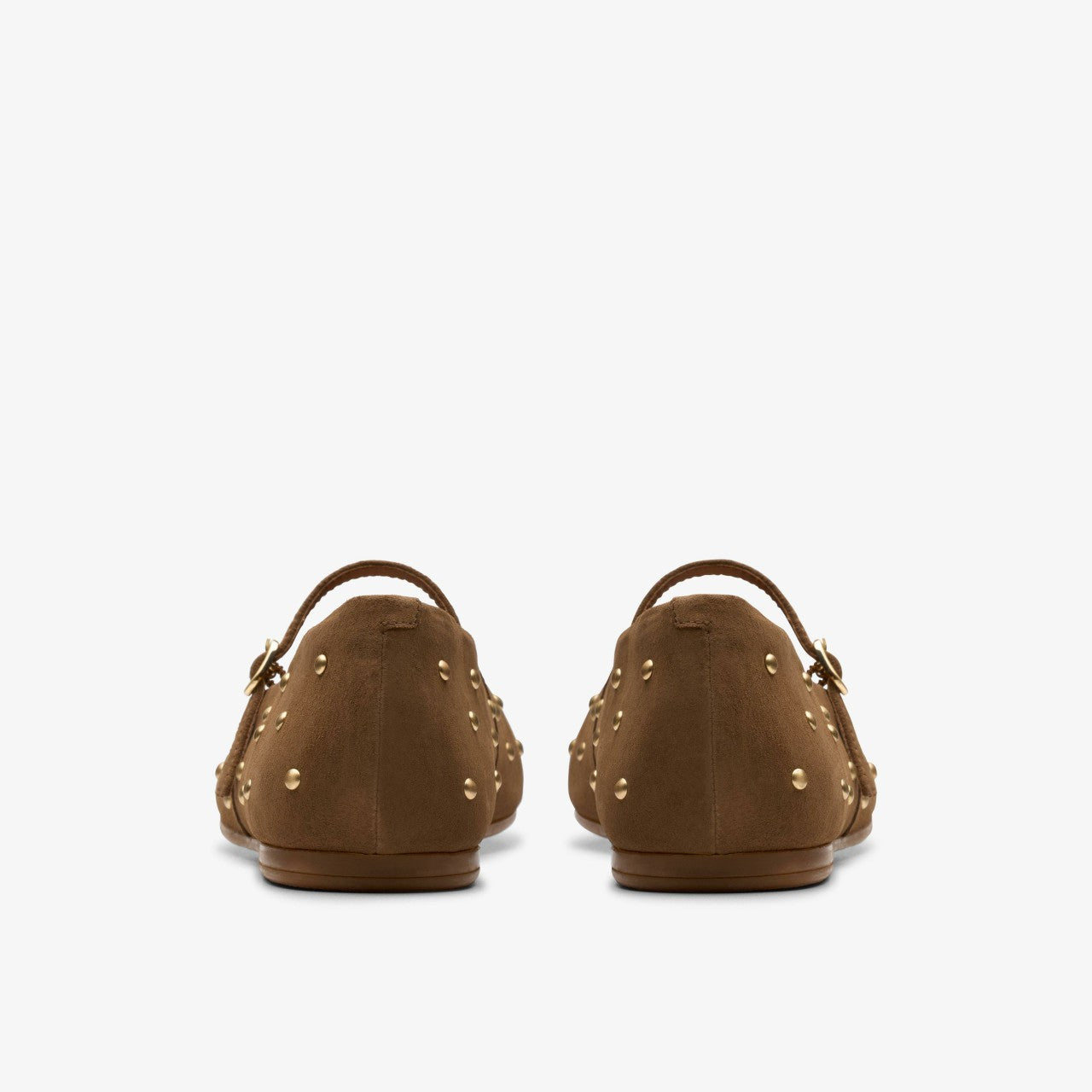 Livia Stud Walnut Suede Clarks Women