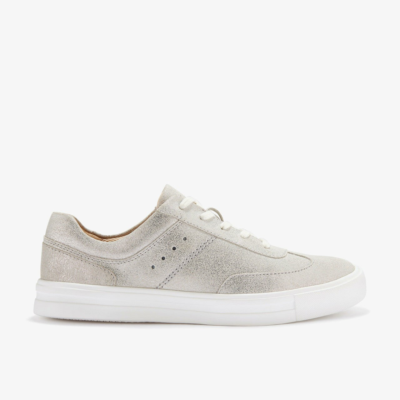 Makea Court Metallic Leather Clarks Women