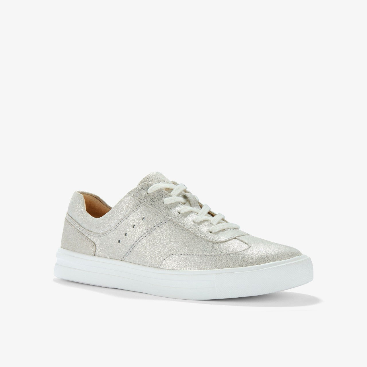 Makea Court Metallic Leather Clarks Women