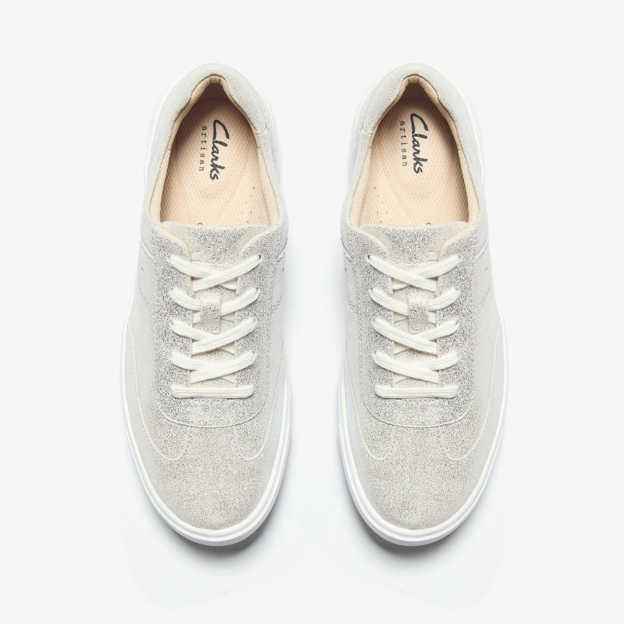 Makea Court Metallic Leather Clarks Women