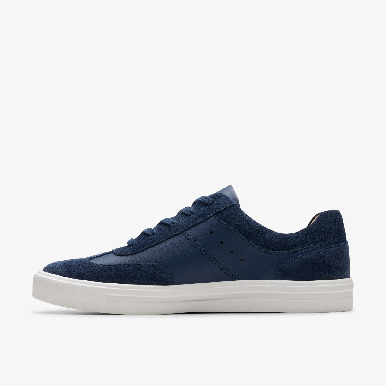 Makea Court Navy Leather Clarks Women