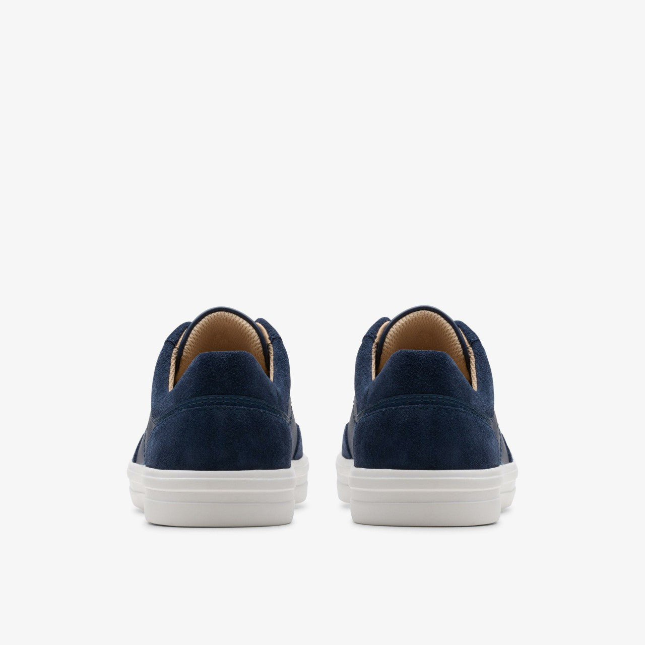 Makea Court Navy Leather Clarks Women