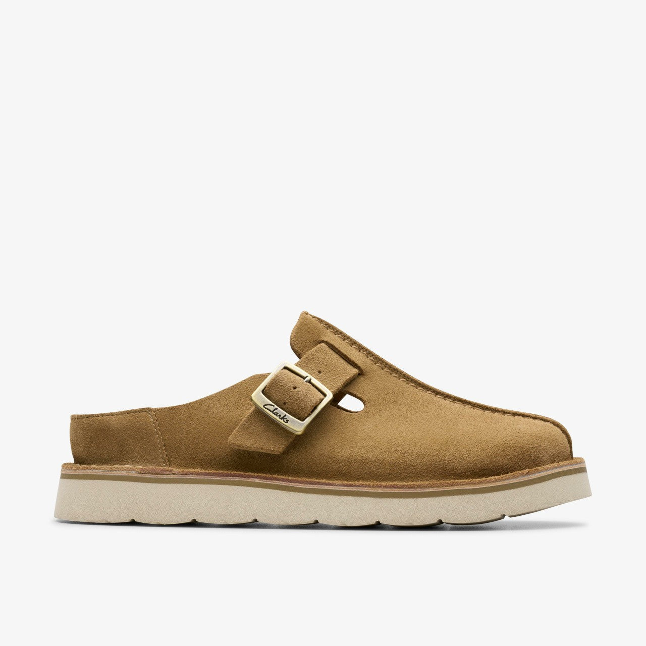 Solsbury Mule Dark Sand Suede Clarks Women