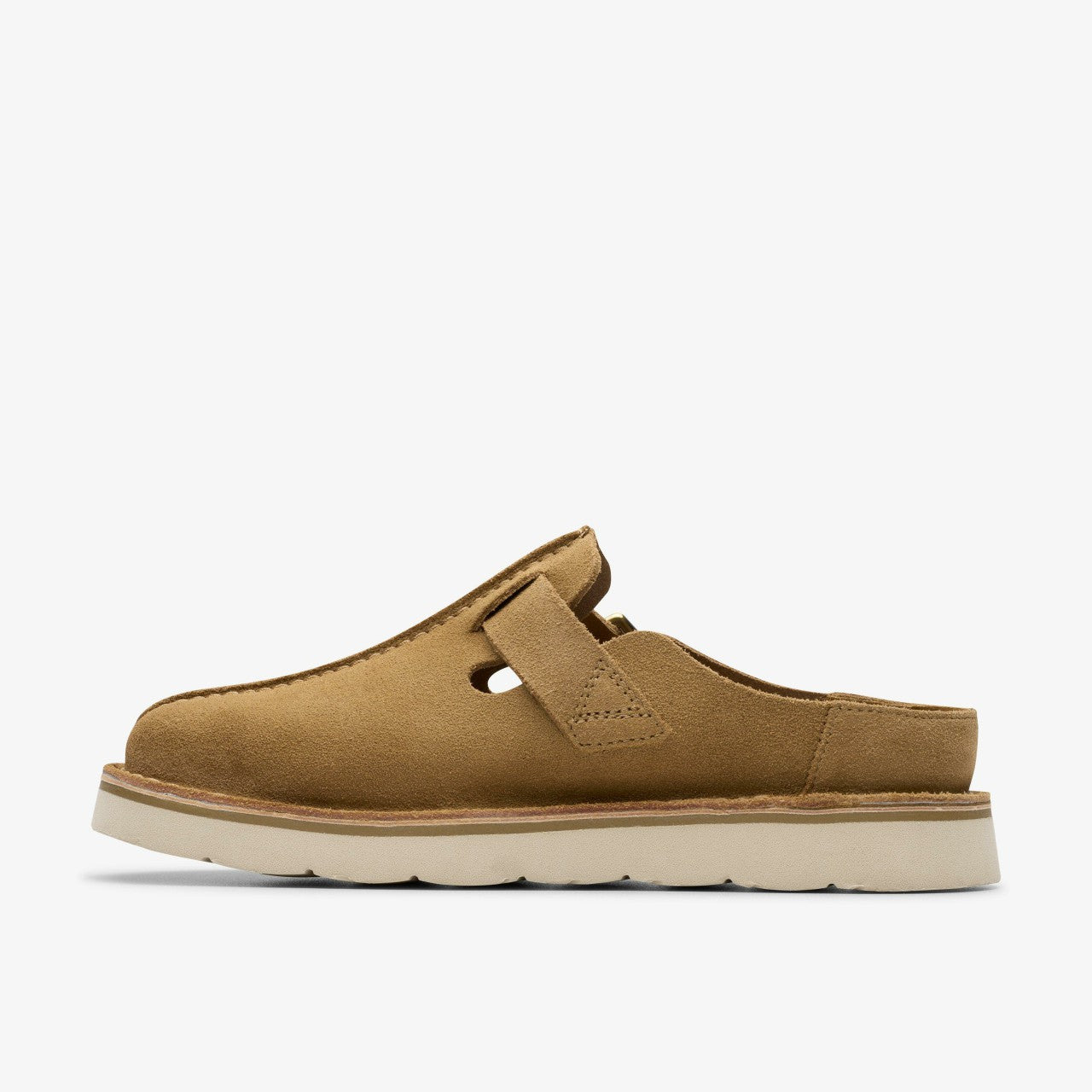 Solsbury Mule Dark Sand Suede Clarks Women