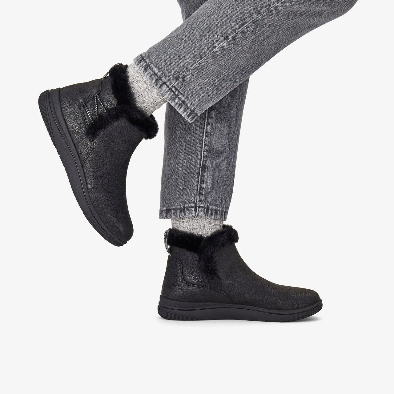 Brinkley Fur Black Combination Clarks Women