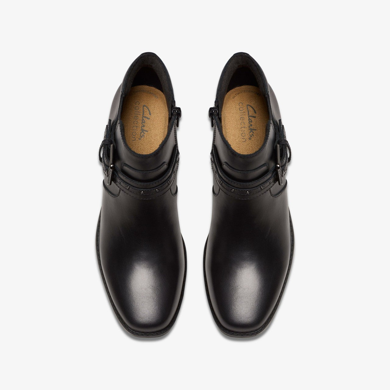 Danyelle Wish Black Leather Clarks Women