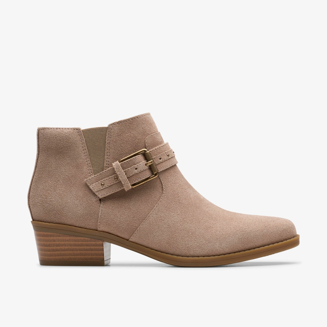 Danyelle Wish Light Taupe Suede Clarks Women