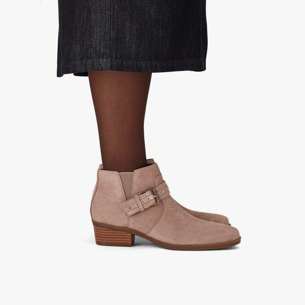 Danyelle Wish Light Taupe Suede Clarks Women