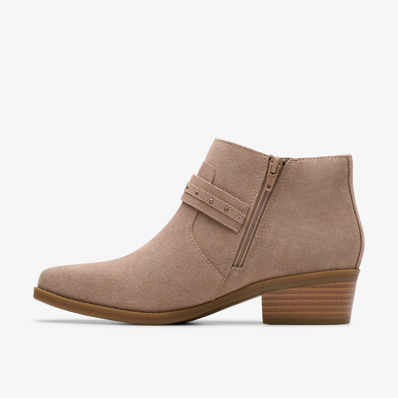 Danyelle Wish Light Taupe Suede Clarks Women