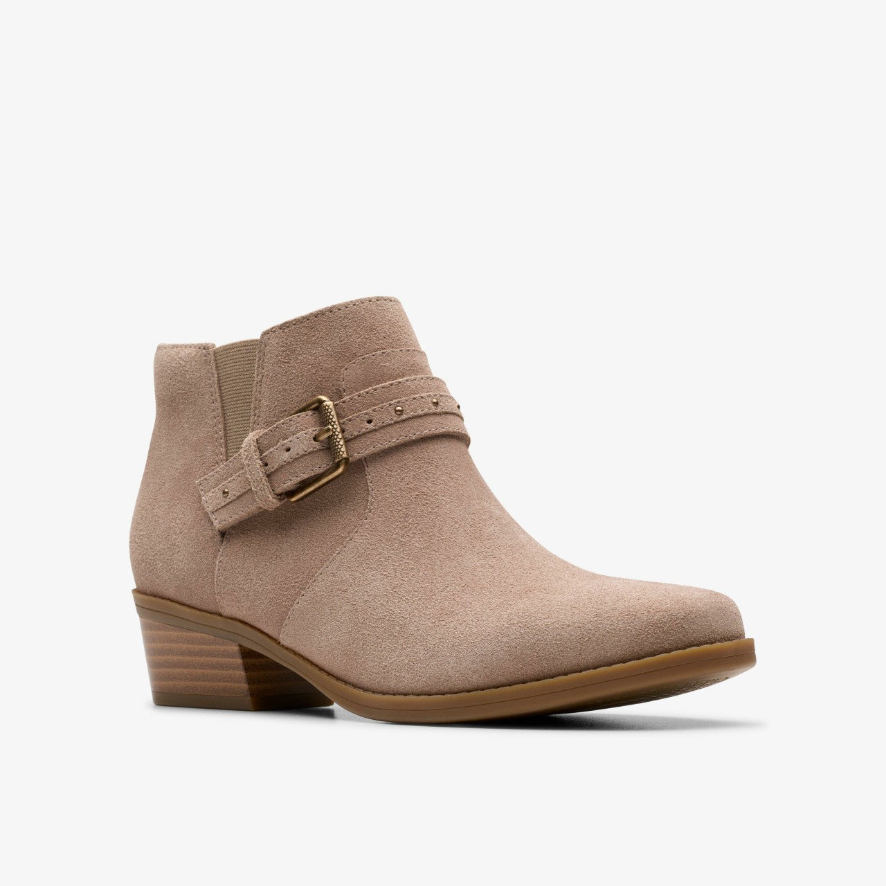 Danyelle Wish Light Taupe Suede Clarks Women