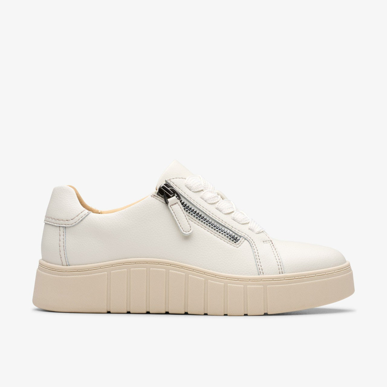 Mykah Joy Off White Leather Clarks Women