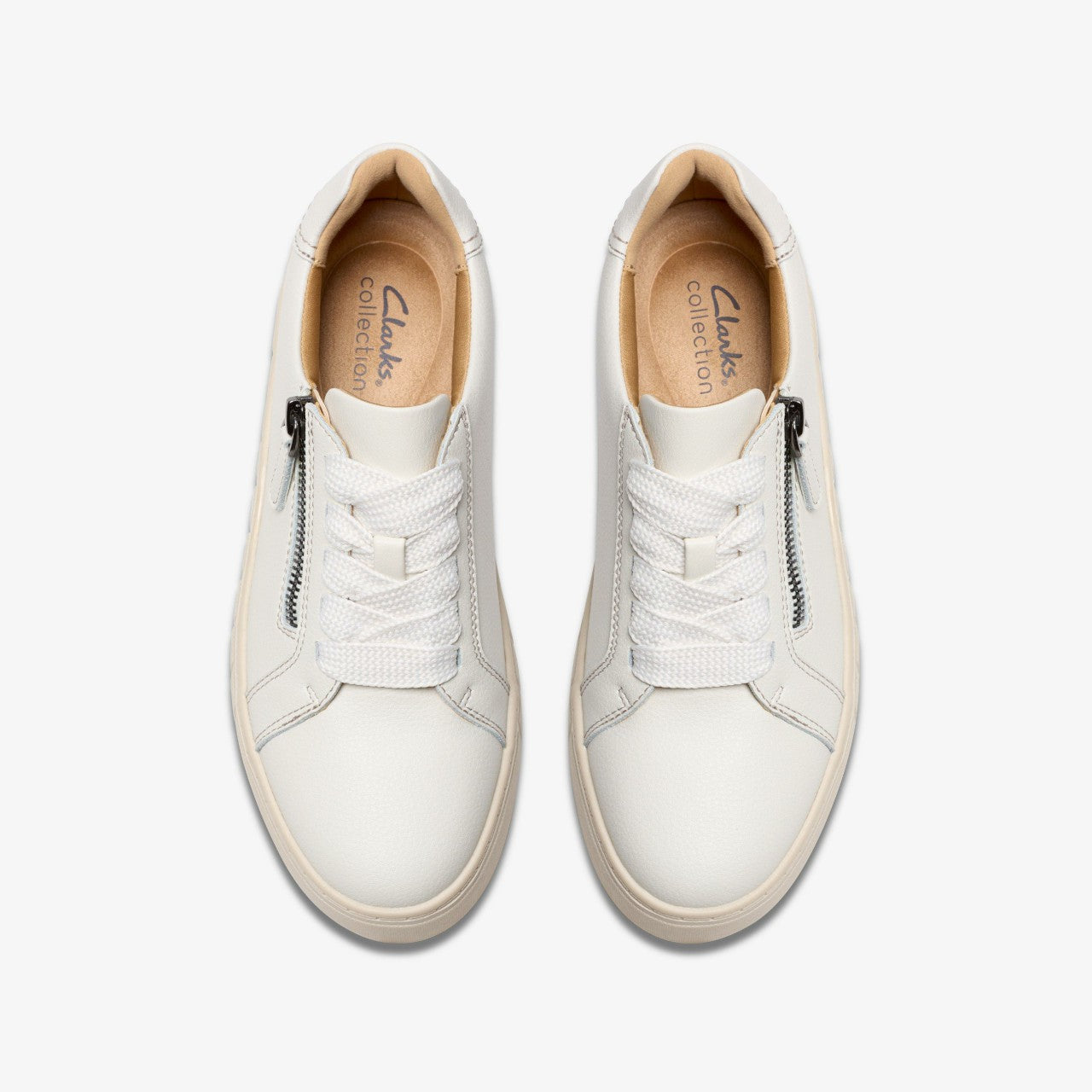 Mykah Joy Off White Leather Clarks Women