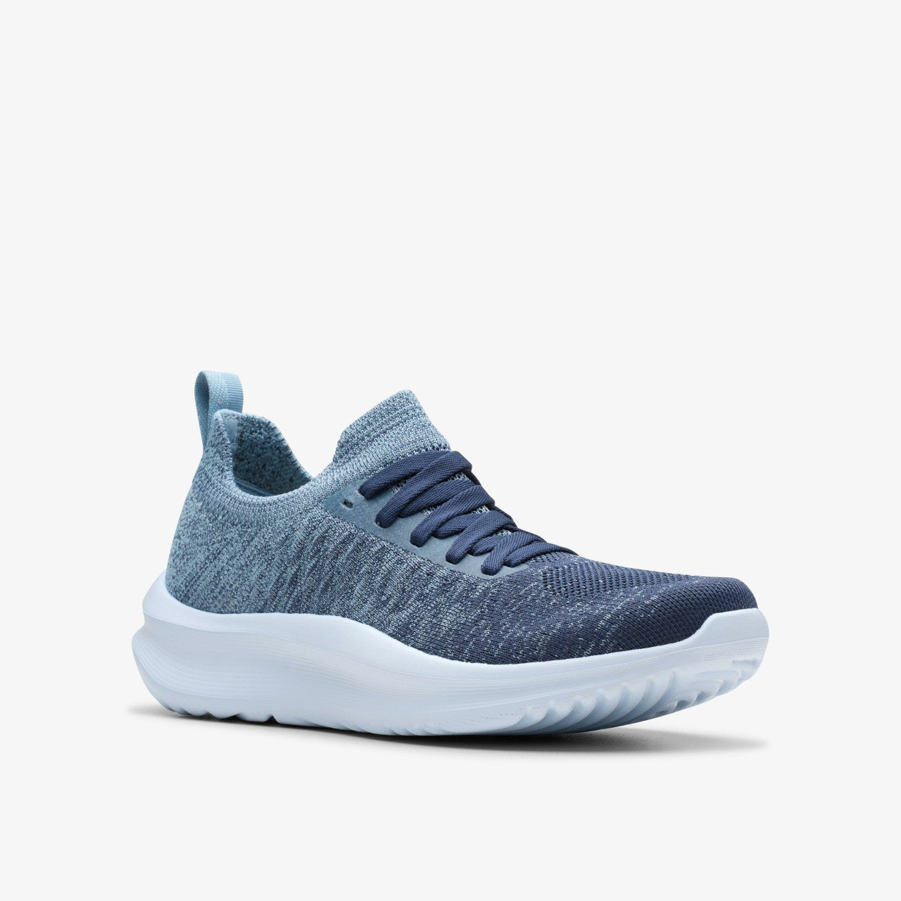 Solevana Lace Light Blue Combination Clarks Women
