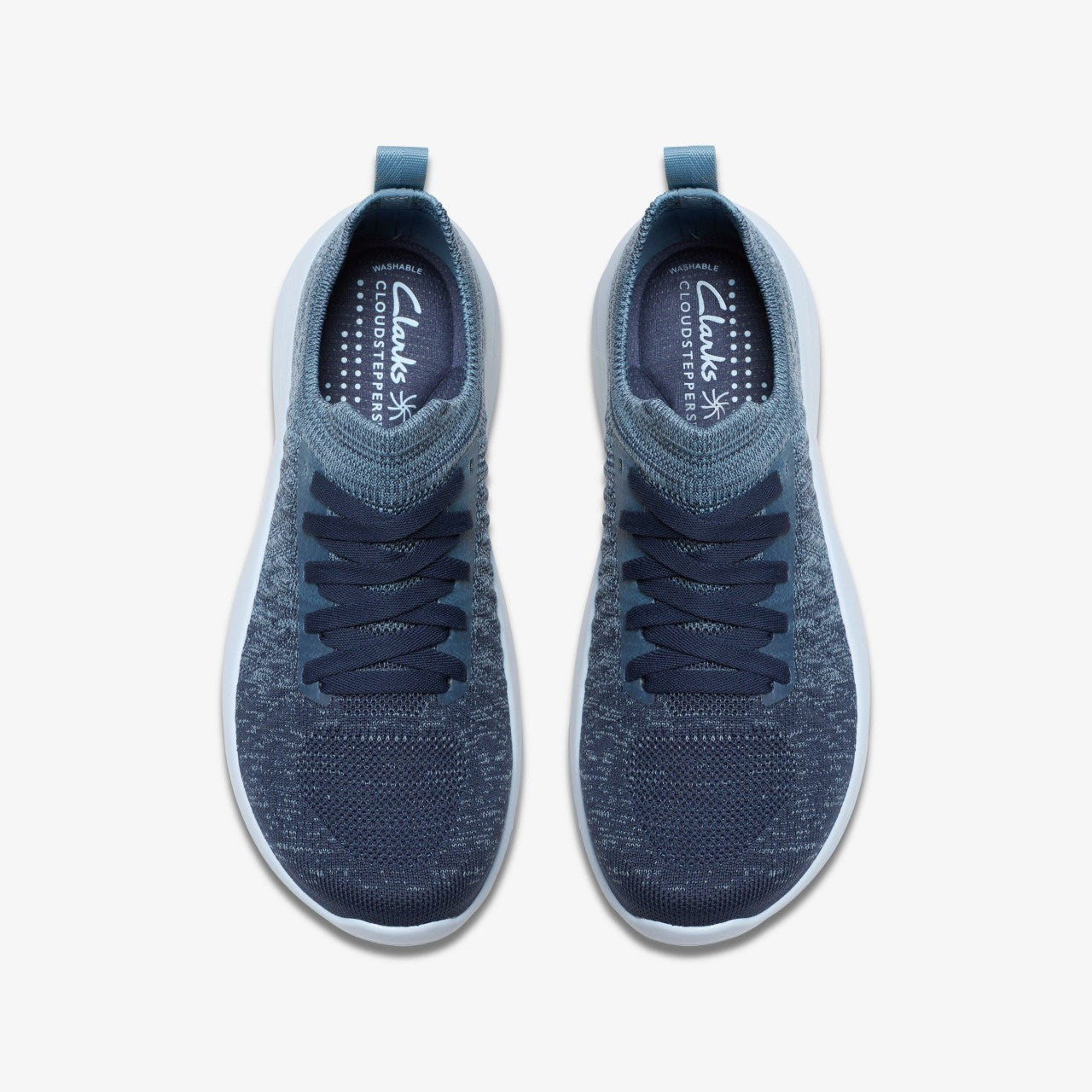 Solevana Lace Light Blue Combination Clarks Women