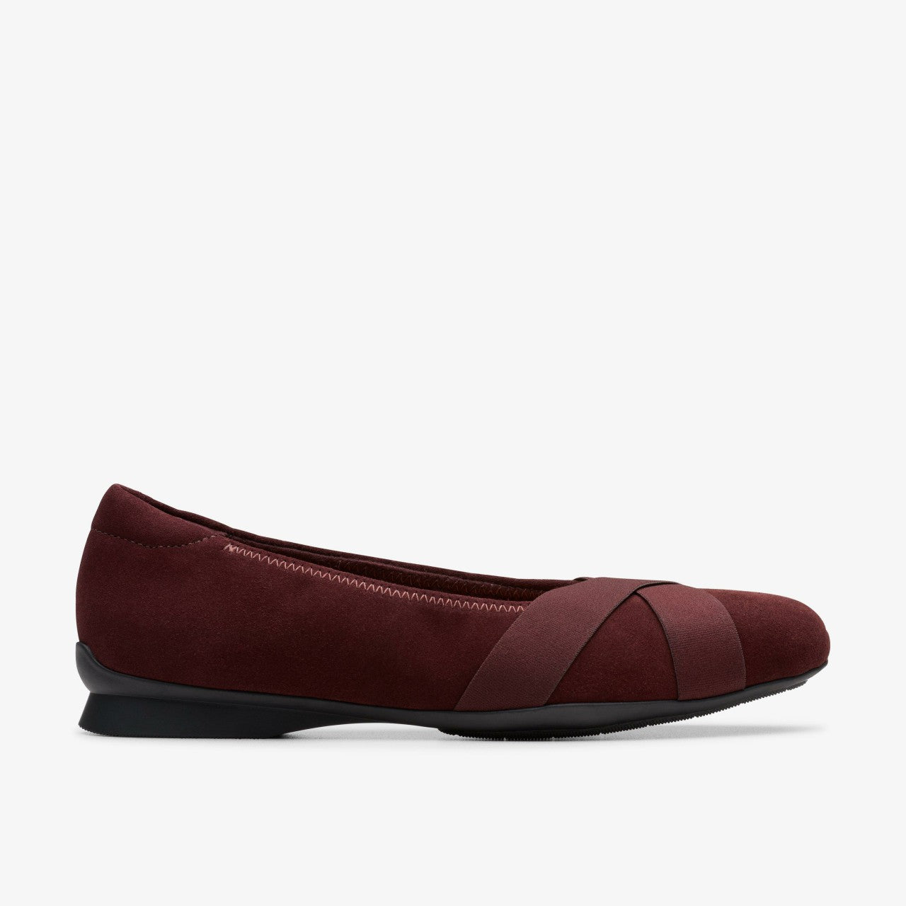 Jazmynn Gem Merlot Suede Clarks Women