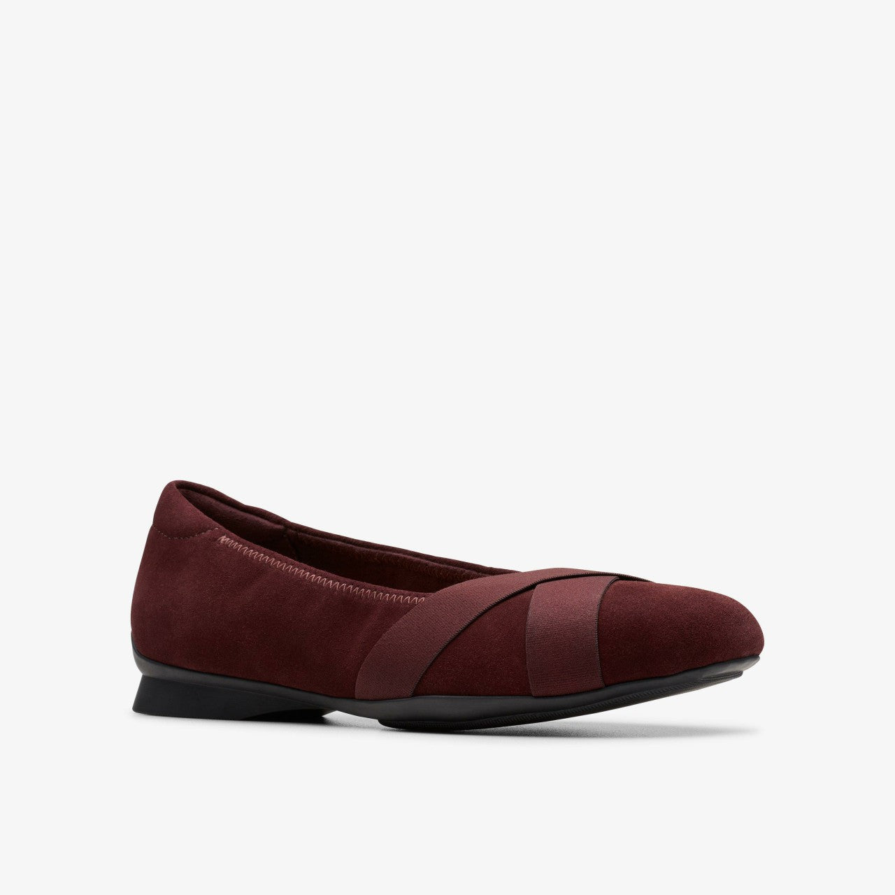 Jazmynn Gem Merlot Suede Clarks Women
