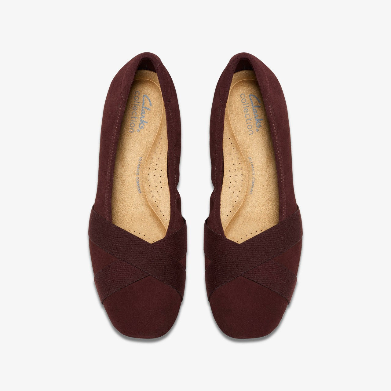 Jazmynn Gem Merlot Suede Clarks Women