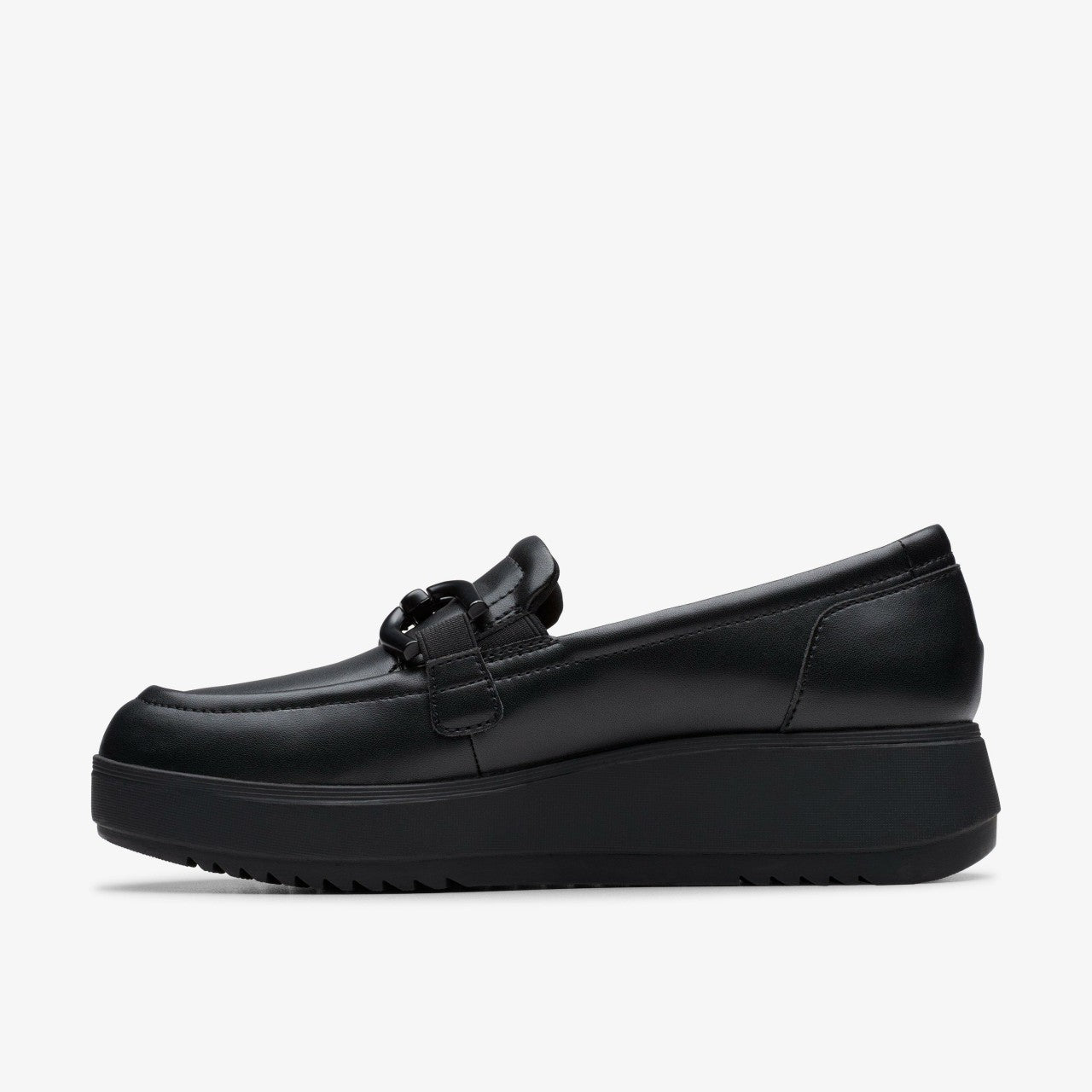 Zylah Top Black Leather Clarks Women