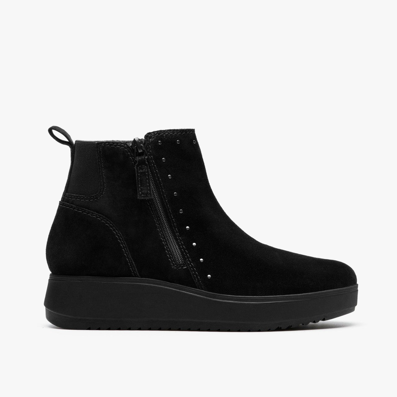 Zylah Willow Black Suede Clarks Women