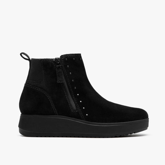 Zylah Willow Black Suede Clarks Women