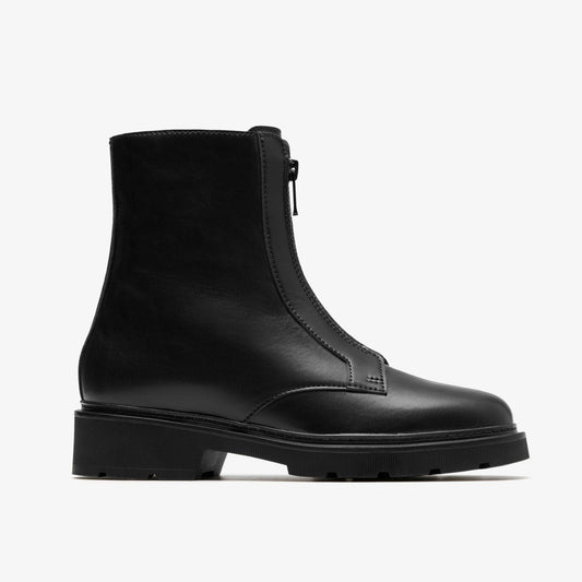 Lauryl Zip Black Leather Clarks Women