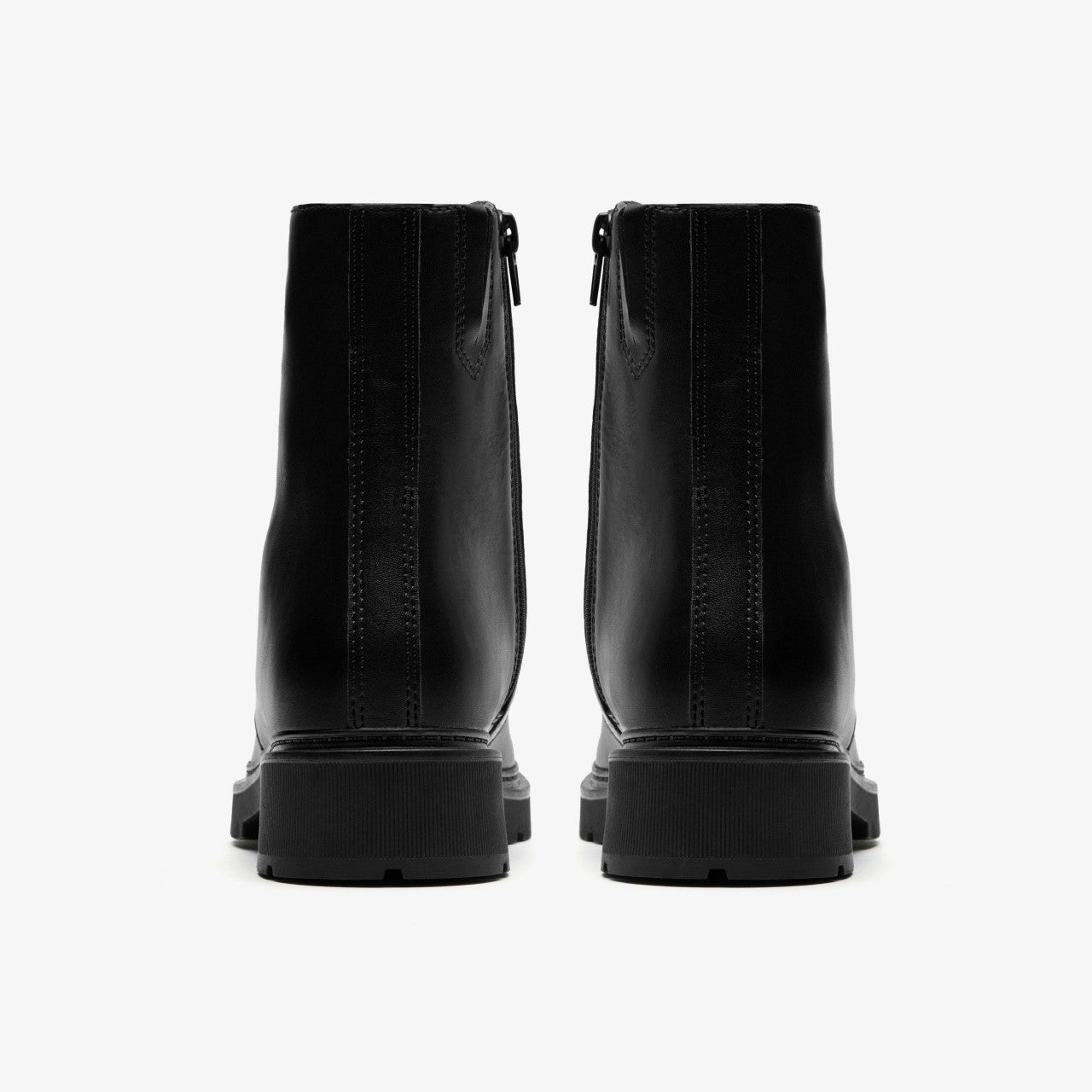 Lauryl Zip Black Leather Clarks Women