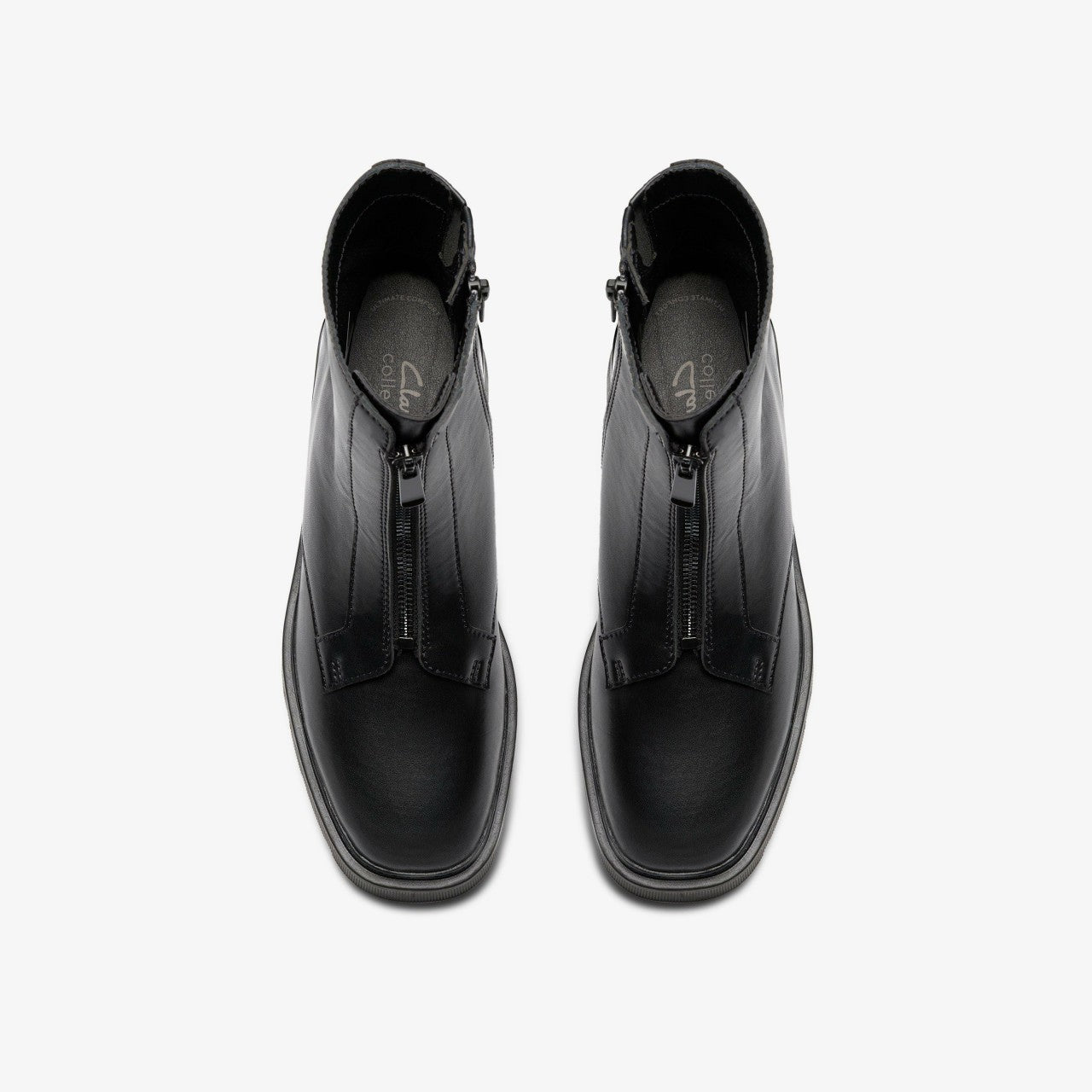 Lauryl Zip Black Leather Clarks Women