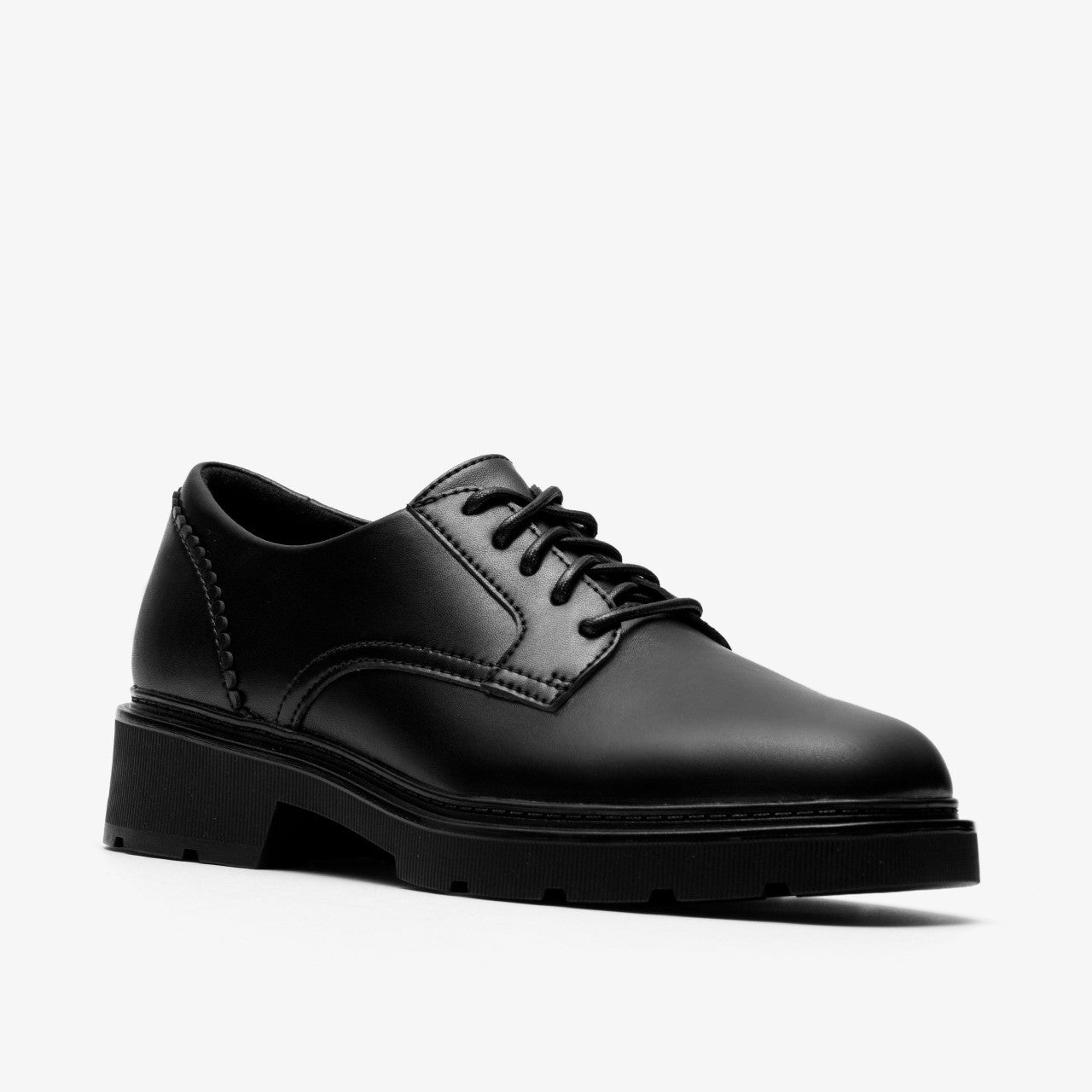 Lauryl Lace Black Leather Clarks Women