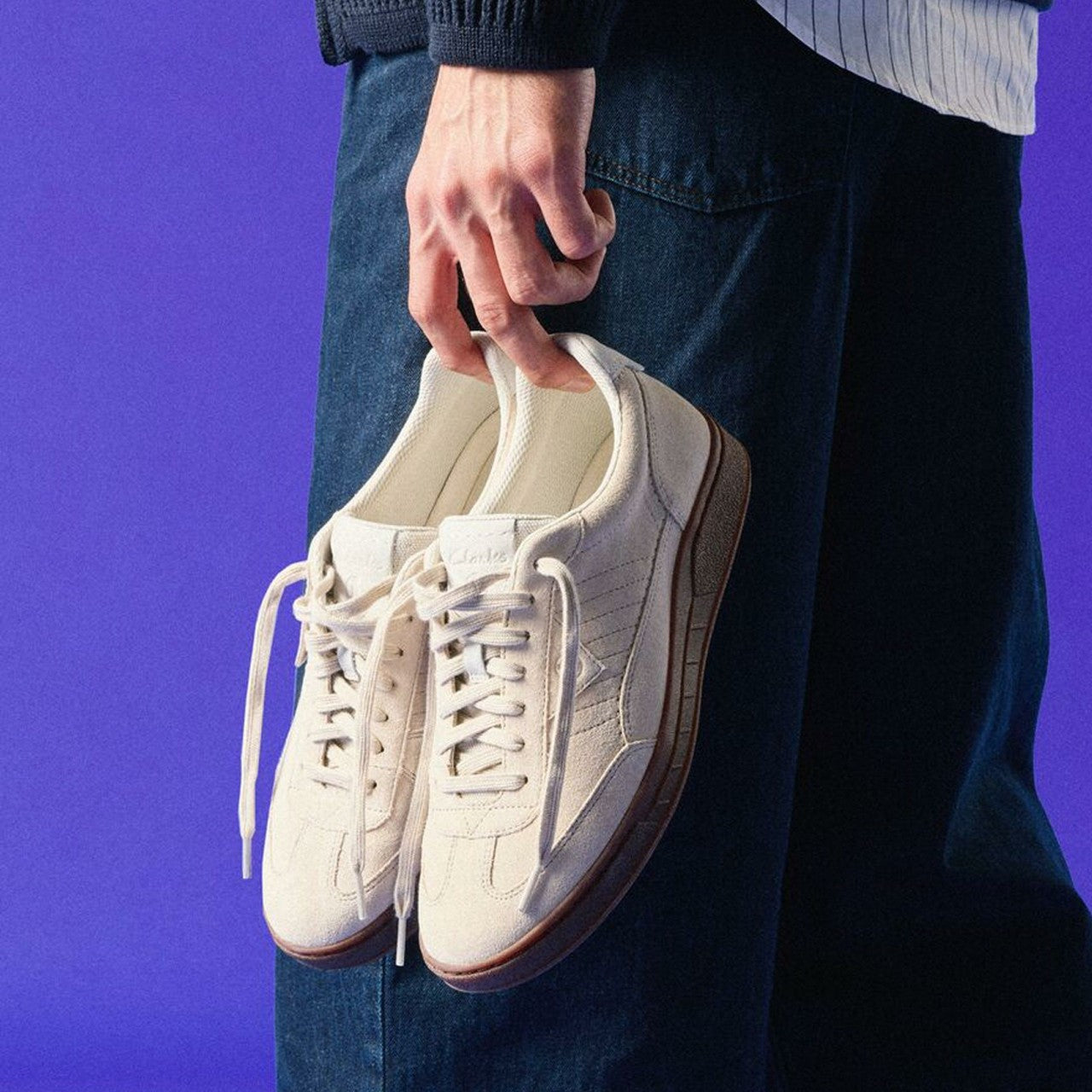 Craft Rally Ace Off White Suede Clarks Men