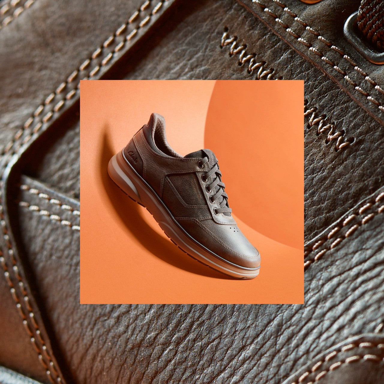 Mullan Easy Dark Brown Leather Clarks Men
