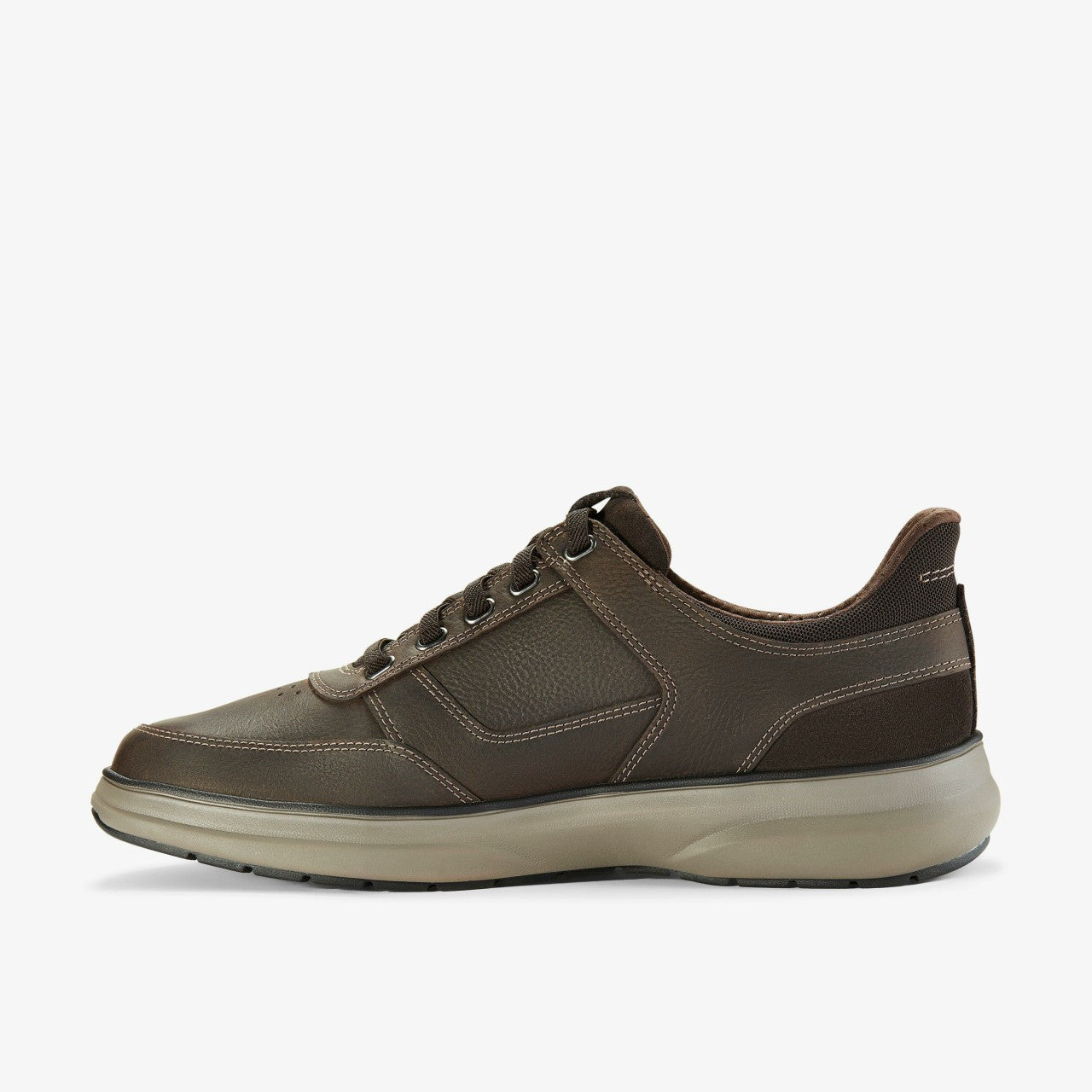 Mullan Easy Dark Brown Leather Clarks Men